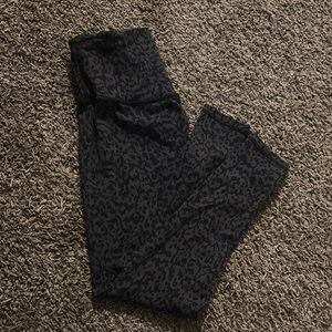 Prana Charcoal Leopard Print Leggings
